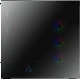 ARCTIC Xtender (Mirror Black) midi tower behuizing Zwart | 2x USB-A | 1x USB-C | RGB | Tempered Glass