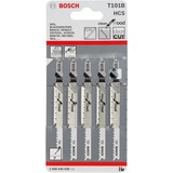 Bosch Decoupeerzaagblad T 101 B - Clean for Wood 5 stuks