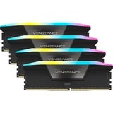 Corsair 128 GB DDR5-5600 Quad-Kit werkgeheugen Zwart, CMH128GX5M4B5600C40, Vengeance RGB, XMP