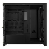 Corsair FRAME 5000D WOOD RS midi tower behuizing Zwart/houtkleur | 3x USB-C | Tempered Glass