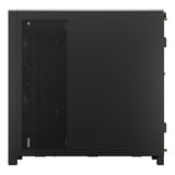 Corsair FRAME 5000D WOOD RS midi tower behuizing Zwart/houtkleur | 3x USB-C | Tempered Glass
