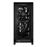 Corsair FRAME 5000D WOOD RS midi tower behuizing Zwart/houtkleur | 3x USB-C | Tempered Glass