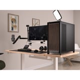 Corsair FRAME 5000D WOOD RS midi tower behuizing Zwart/houtkleur | 3x USB-C | Tempered Glass