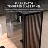 Corsair FRAME 5000D WOOD RS midi tower behuizing Zwart/houtkleur | 3x USB-C | Tempered Glass