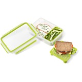 Emsa Clip & Go Brunchbox 1,2 L       groen lunchbox Lichtgroen/transparant