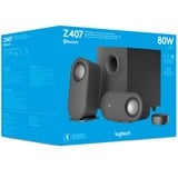 Logitech Z407 Bluetooth-computerspeakers luidspreker Zwart, Bluetooth