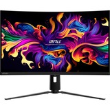 MSI MPG 321CURX QD-OLED 31.5" 4K UHD curved gaming monitor Zwart, 2x HDMI, DisplayPort, 2x USB-A, USB-B, USB-C, 240 Hz