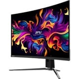 MSI MPG 321CURX QD-OLED 31.5" 4K Ultra HD curved gaming monitor Zwart, 1x DisplayPort, 2x HDMI, 1x USB-C, 2x USB-A, 240 Hz