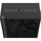 NZXT C1000 Gold ATX 3.1 modulaire 1000 watt voeding  Zwart, 1x 12V-2x6, 3x PCIe