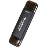 Transcend ESD310 Portable 256 GB externe SSD Zwart, USB-A 3.2 (10 Gbit/s) | USB-C 3.2 (10 Gbit/s)