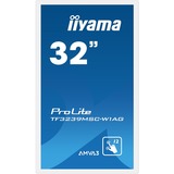 iiyama Prolite TF3239MSC-W1AG 31.5" Public Display Wit, Touch, VGA, HDMI, DisplayPort, Audio