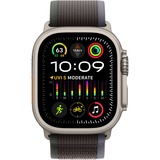 Apple Watch Ultra 2 smartwatch Blauw/zwart, Titanium, 49 mm, Trail-bandje (S/M), GPS + Cellular