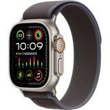 Apple Watch Ultra 2 smartwatch Blauw/zwart, Titanium, 49 mm, Trail-bandje (S/M), GPS + Cellular