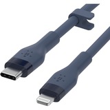 Belkin BOOSTCHARGE Flex USB-C-kabel met Lightning-connector Donkerblauw, 1 m