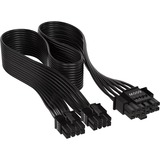 Corsair 600W PCIe 5.0 12VHPWR Type-4 PSU Power Cable kabel Zwart