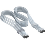 Corsair ThermalProtect PCIe 5.1 12V-2x6 kabel Wit, PCIe 5.1, 600W