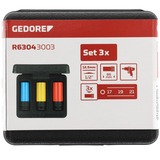 GEDORE red 3-delige slagmoerdopsleutelset 1/2" R63043003 Rood/zwart, 17 - 21 mm