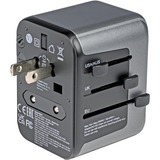 Verbatim Universele reisadapter UTA-03 reisstekker Zwart/zilver, 2x USB-A, 3x USB-C