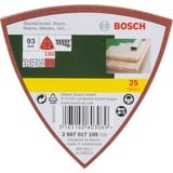Bosch Schuurpapier Set Delta 25 stuks Korrel 180, geperforeerd
