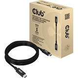 Club 3D USB4 Gen 3x2 kabel Zwart, 2 meter, 240 W