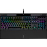 Corsair K70 RGB PRO, gaming toetsenbord Zwart, US lay-out, Cherry MX RGB Red, RGB leds, PBT double-shot