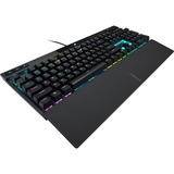 Corsair K70 RGB PRO, gaming toetsenbord Zwart, US lay-out, Cherry MX RGB Red, RGB leds, PBT double-shot