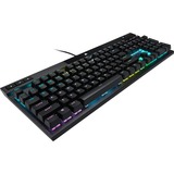 Corsair K70 RGB PRO, gaming toetsenbord Zwart, US lay-out, Cherry MX RGB Red, RGB leds, PBT double-shot