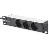 Digitus DN-95411 stekkerdoos Zwart/aluminium