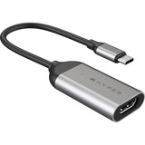 Hyper HyperDrive USB-C to 8K 60Hz / 4K 144Hz HDMI Adapter Grijs