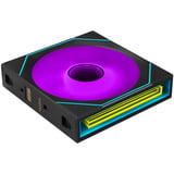 Lian Li UNI FAN SL-INF FLEX 120 Wireless RGB case fans Zwart, 3 stuks, 120 x 124 x 28 mm, PWM, Incl. controller