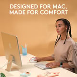 Logitech Lift voor Mac Verticale Ergonomische Muis - Rechtshandig Wit, 400 - 4000 dpi, Bluetooth Low Energy
