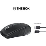 Logitech MX Anywhere 3S muis Grafiet, 200 - 8000 dpi , Bluetooth low energy