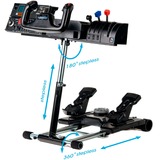 Wheel Stand Pro Deluxe V2 Saitek Pro Flight Yoke System houder Zwart, Voor Saitek Pro Flight Yoke-systeem