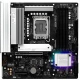 ASRock B860M Pro RS socket 1851 moederbord Zwart/zilver, RAID, 2.5 Gb-LAN, Sound, µATX