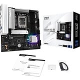 ASRock B860M Pro RS socket 1851 moederbord Zwart/zilver, RAID, 2.5 Gb-LAN, Sound, µATX
