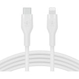 Belkin BOOSTCHARGE Flex USB-C-kabel met Lightning-connector Wit, 3 m