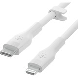 Belkin BOOSTCHARGE Flex USB-C-kabel met Lightning-connector Wit, 3 m