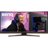 BenQ EW3880R 37.5" Curved UltraWide Monitor Zwart, HDMI, DisplayPort, USB Type-C, Audio