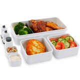 Cloer Lunch Care System - Set 2 lunchbox Wit/grijs, 15-delig