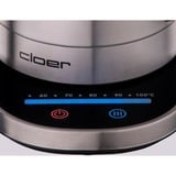 Cloer Touch waterkoker 4459 Geborsteld rvs/zwart, 1,7 l