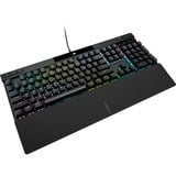 Corsair K70 PRO RGB mechanisch gaming toetsenbord Zwart, BE lay-out (AZERTY), Cherry MX RGB Red, 100%, Double-shot PBT