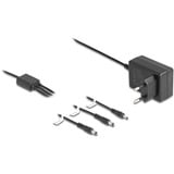 DeLOCK Externe 5 V stroomvoorziening Zwart, 3 DC-connectoren, 1,8 meter