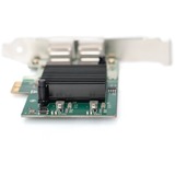 Digitus Gigabit Ethernet PCI Express Card netwerkadapter 2 poorten