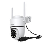 Foscam PD5, 3K/5MP Dual-band WiFi PT beveiligingscamera Wit, Kleurennachtzicht