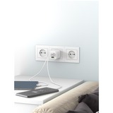 goobay 65W GaN USB-C PD Nano Multiport snellader Wit, 2x USB-C, 1x USB-A
