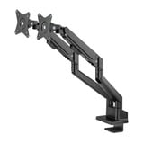 goobay Dual Monitor Mount, 17 tot 32 inch monitorarm Zwart