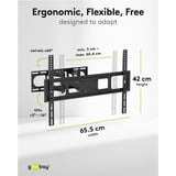 goobay TV Wall Mount Basic FULLMOTION (L) monitorarm Zwart