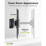 goobay TV Wall Mount Basic FULLMOTION (L) monitorarm Zwart