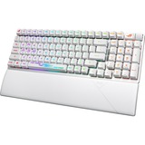ASUS ROG STRIX SCOPE II 96 RX Wireless, gaming toetsenbord Wit, US lay-out, ROG RX Red, 96%, RGB leds, Hot-swappable, PBT Double-shot, Bluetooth / 2.4GHz / USB 2.0