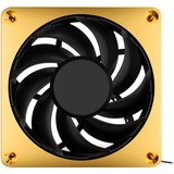 Alphacool Apex Stealth Metal Power case fan Goud/zwart, 4-pin PWM fan-connector